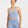 Staple halterneck-crop-top