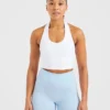 Staple halterneck-crop-top