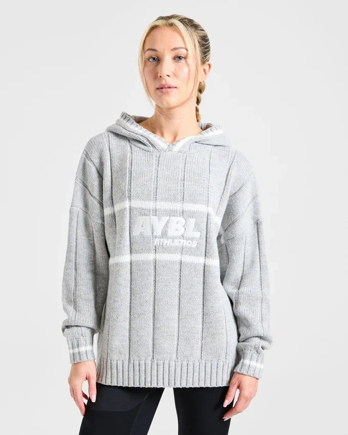 Athletics Oversized stickad hoodie