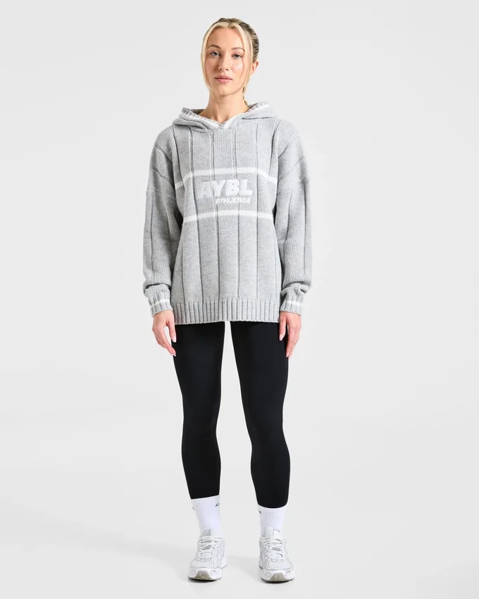 Athletics Oversized stickad hoodie