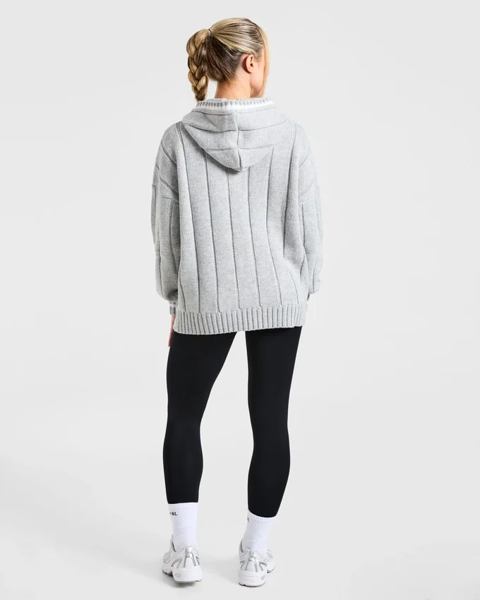 Athletics Oversized stickad hoodie