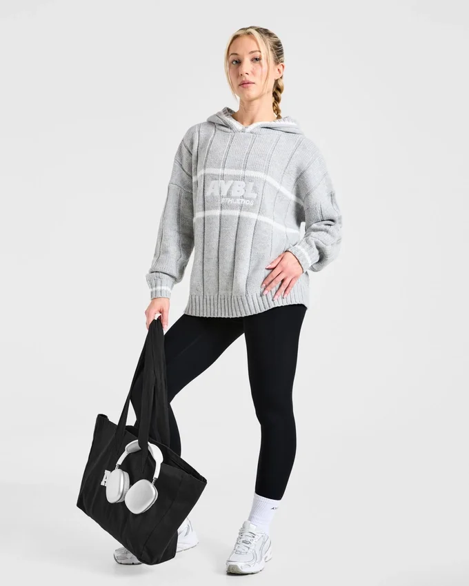 Athletics Oversized stickad hoodie