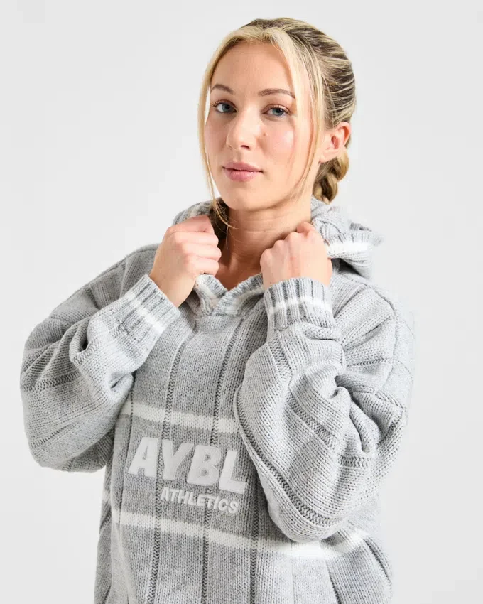 Athletics Oversized stickad hoodie
