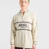 Athletics Oversized stickad tröja med 1/4 dragkedja