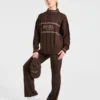 Athletics Oversized stickad tröja med 1/4 dragkedja