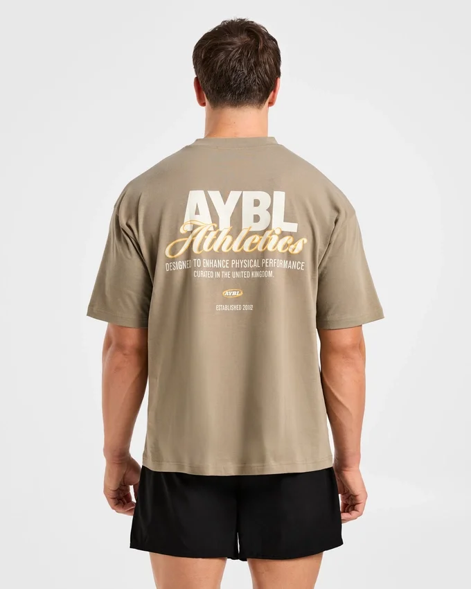 Athletics Script Oversized T-shirt
