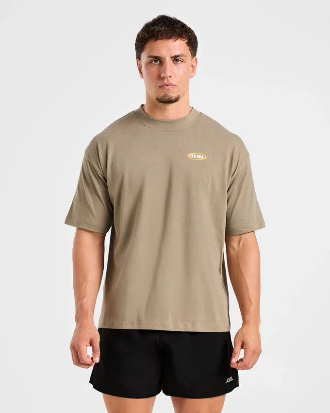 Athletics Script Oversized T-shirt
