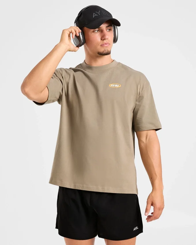 Athletics Script Oversized T-shirt