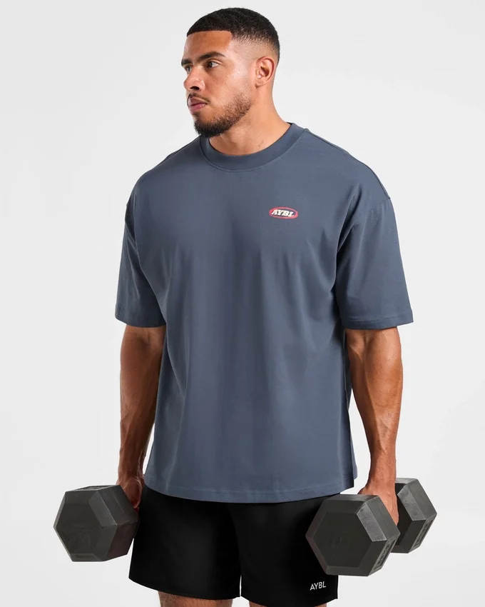 Athletics Script Oversized T-shirt