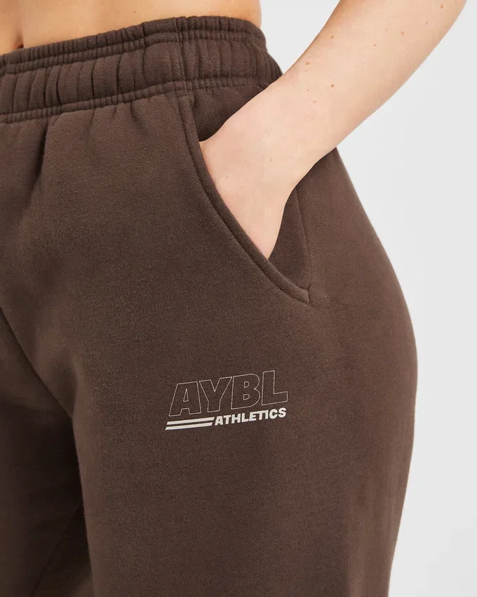 Athletics Track Mjukisbyxor med raka ben i oversized-modell