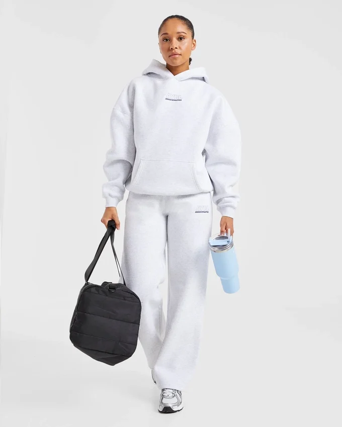 Athletics Track Mjukisbyxor med raka ben i oversized-modell