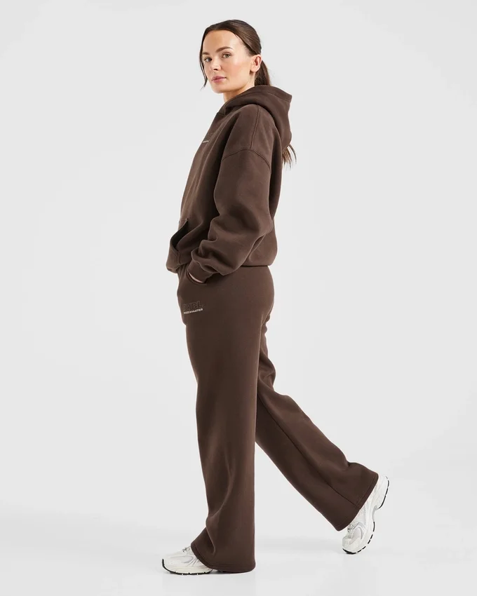 Athletics Track Mjukisbyxor med raka ben i oversized-modell