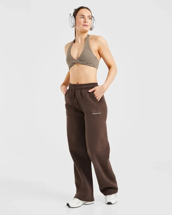 Athletics Track Mjukisbyxor med raka ben i oversized-modell
