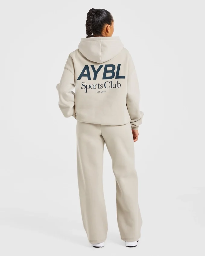AYBL Sports Club Mjukisbyxor i oversized-modell med raka ben