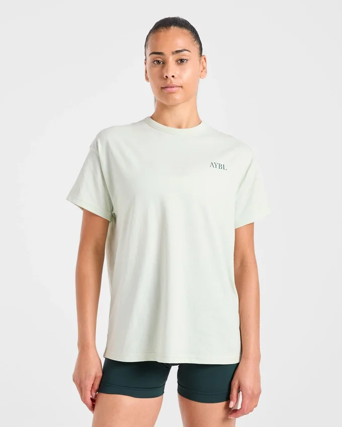 AYBL Sports Club Script Oversized T-shirt