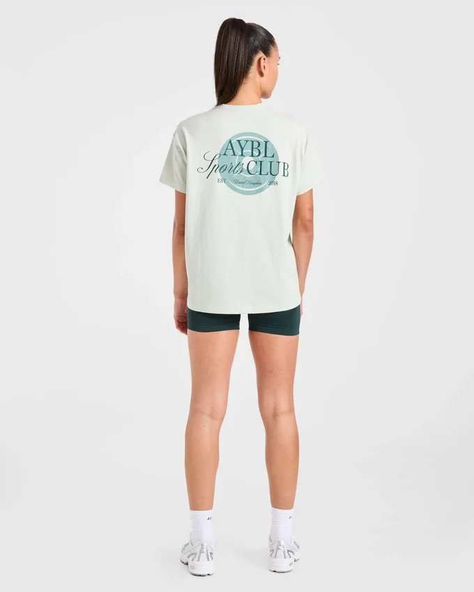 AYBL Sports Club Script Oversized T-shirt