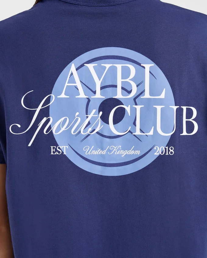 AYBL Sports Club Script Oversized T-shirt