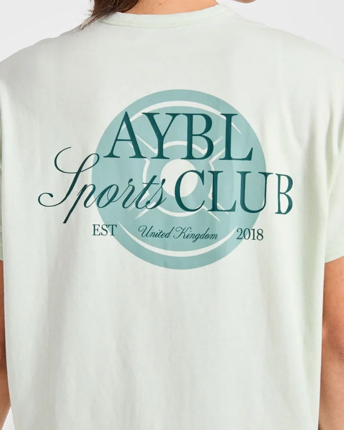 AYBL Sports Club Script Oversized T-shirt