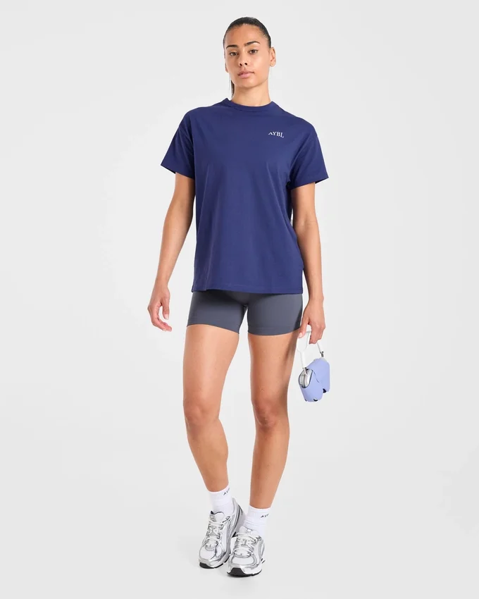 AYBL Sports Club Script Oversized T-shirt