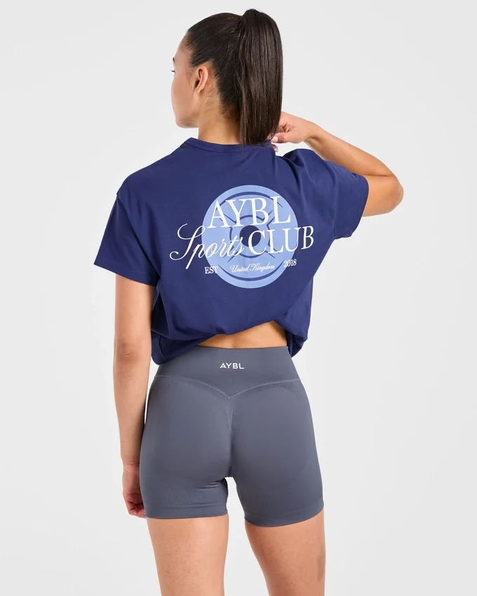 AYBL Sports Club Script Oversized T-shirt