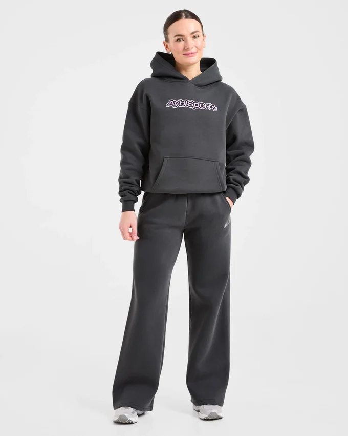 AYBL Sports Outline Oversized mjukisbyxor med raka ben