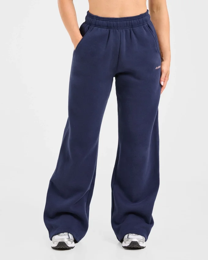 AYBL Sports Outline Oversized mjukisbyxor med raka ben