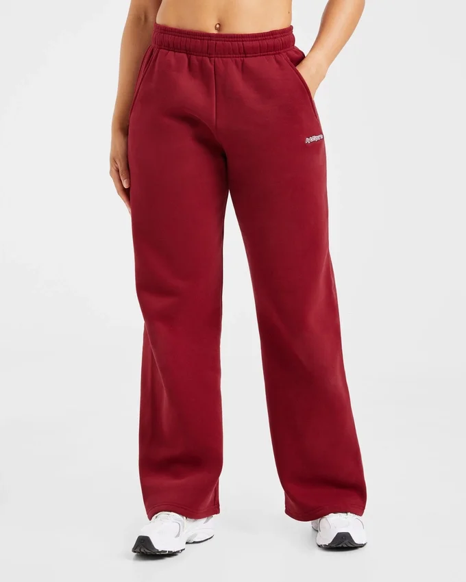 AYBL Sports Outline Oversized mjukisbyxor med raka ben