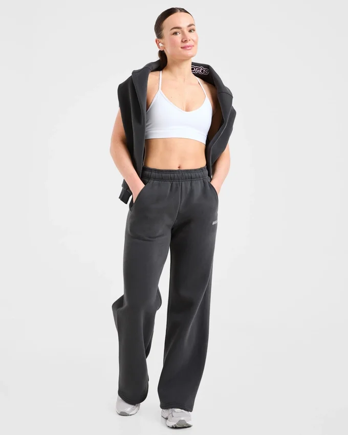 AYBL Sports Outline Oversized mjukisbyxor med raka ben
