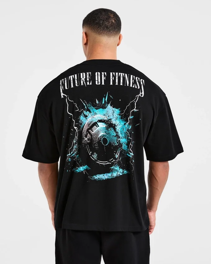Breaking Weights T-shirt i oversized-modell