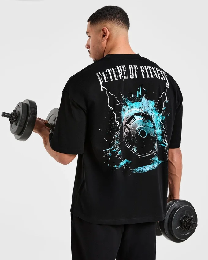 Breaking Weights T-shirt i oversized-modell