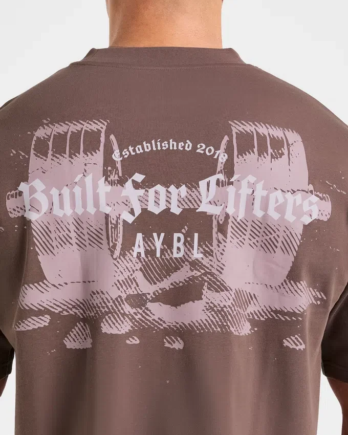 ”Built for Lifters” T-shirt i oversized-modell