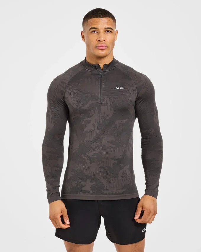 Camo Seamless 1/4 Zip Pullover