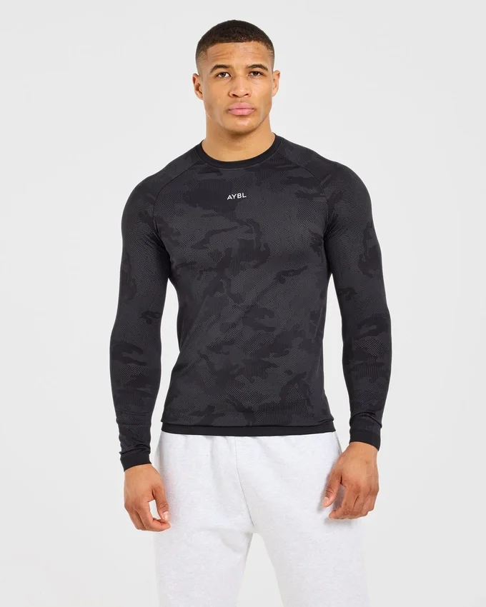 Camo Seamless Long Sleeve T Shirt
