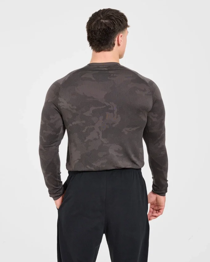 Camo Seamless Long Sleeve T Shirt