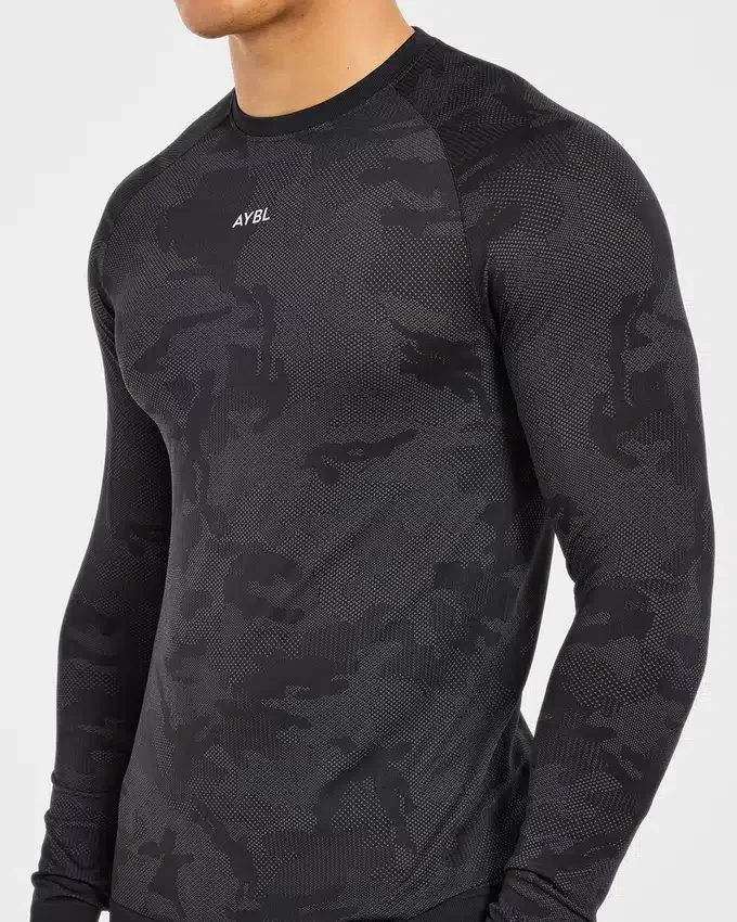Camo Seamless Long Sleeve T Shirt