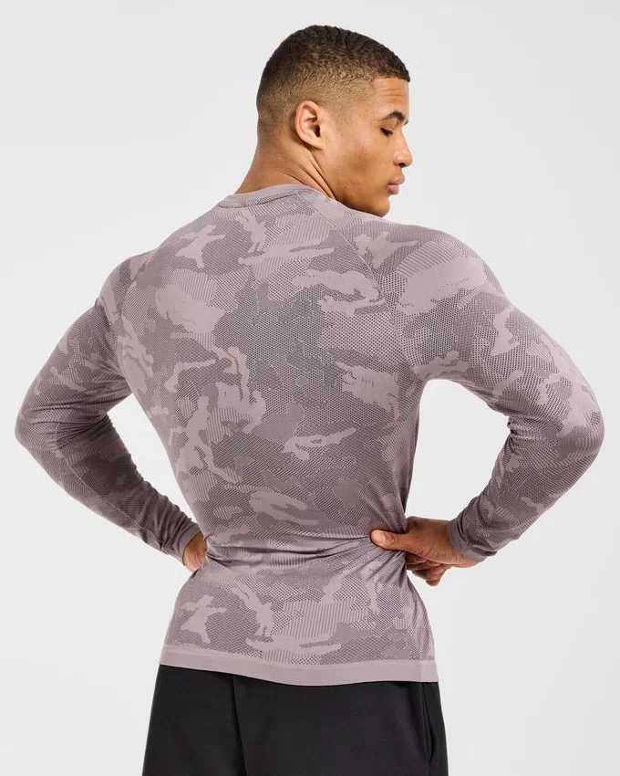 Camo Seamless Long Sleeve T Shirt