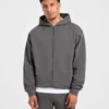 Craft Oversized-hoodie med dragkedja
