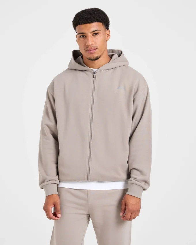 Craft Oversized-hoodie med dragkedja
