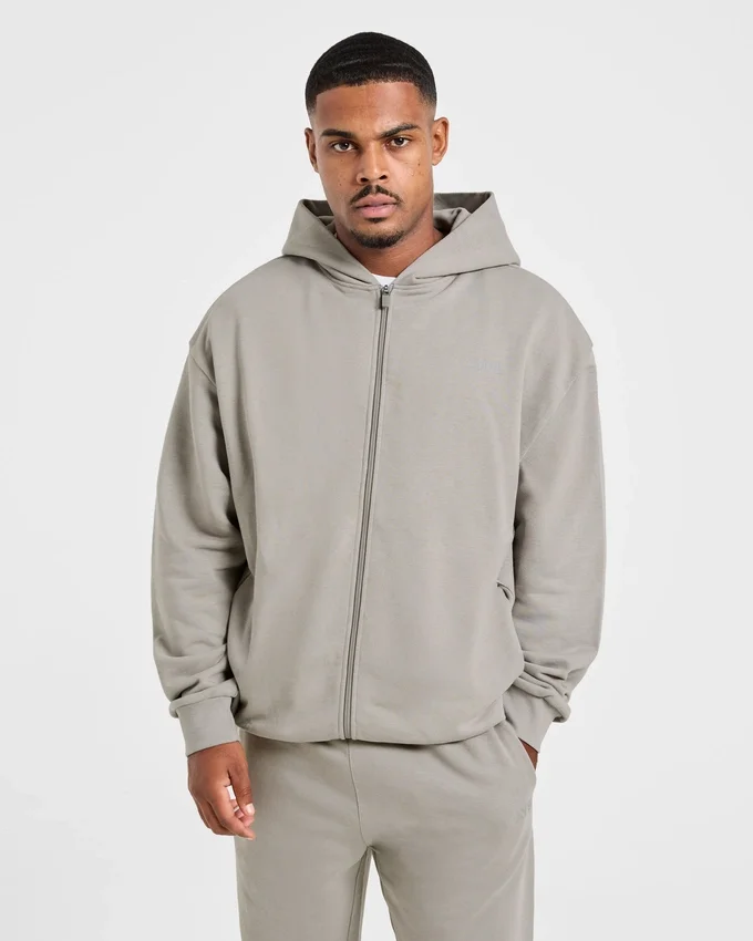 Craft Oversized-hoodie med dragkedja