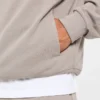 Craft Oversized-hoodie med dragkedja