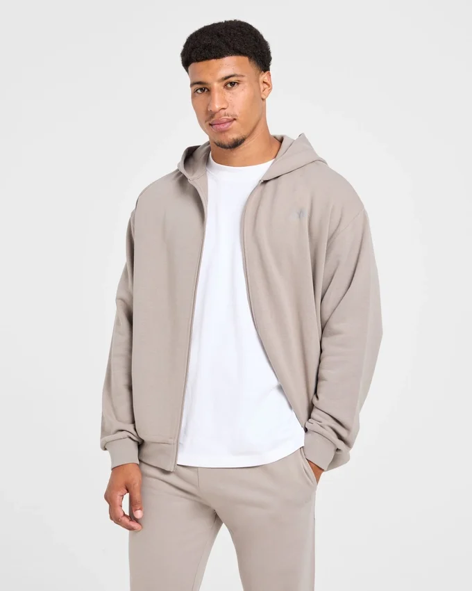 Craft Oversized-hoodie med dragkedja