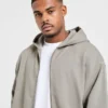 Craft Oversized-hoodie med dragkedja