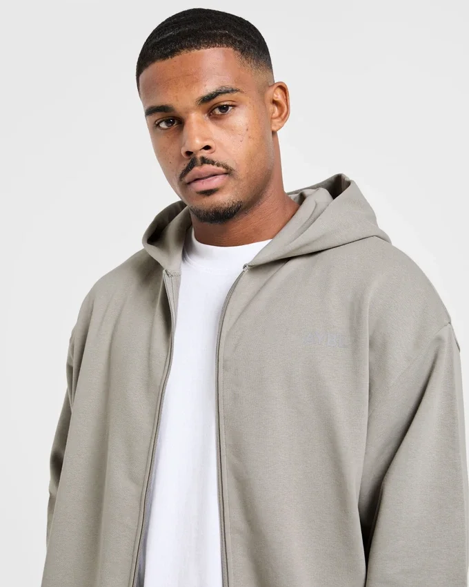 Craft Oversized-hoodie med dragkedja