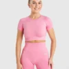 Empower sömlös crop top