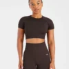 Empower sömlös crop top