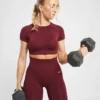 Empower sömlös crop top