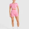 Empower sömlös crop top