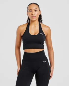 Empower sömlös halterneck-crop-top