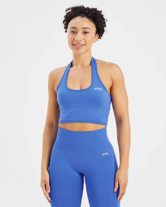 Empower sömlös halterneck-crop-top