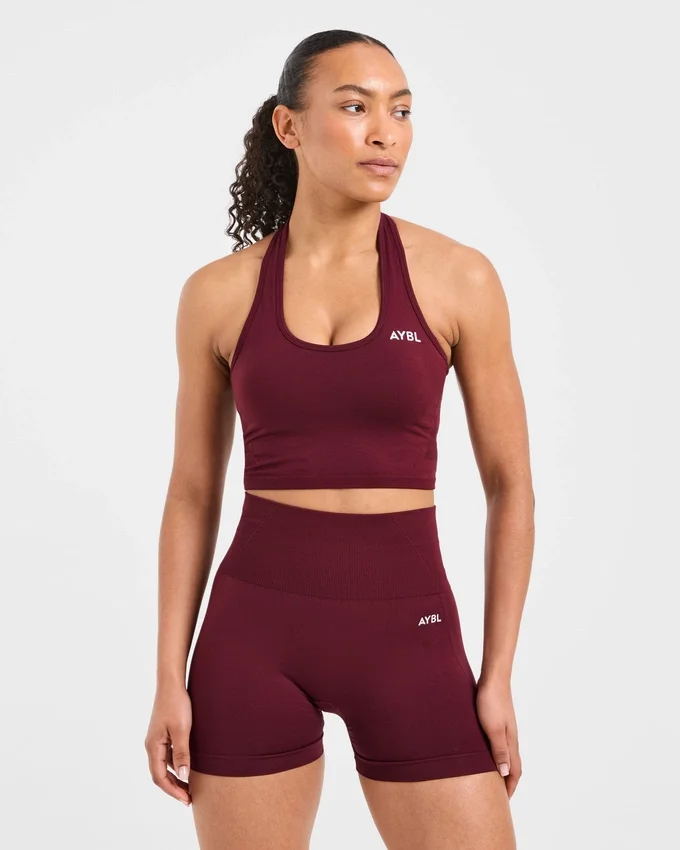 Empower sömlös halterneck-crop-top